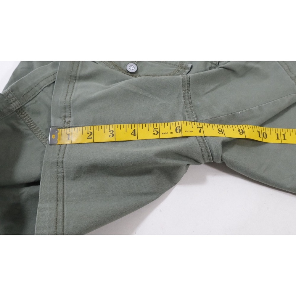 Style & Co Shorts Womens 14 Green Cargo Casual Cotton Blend Utility Pockets - Picture 4 of 7